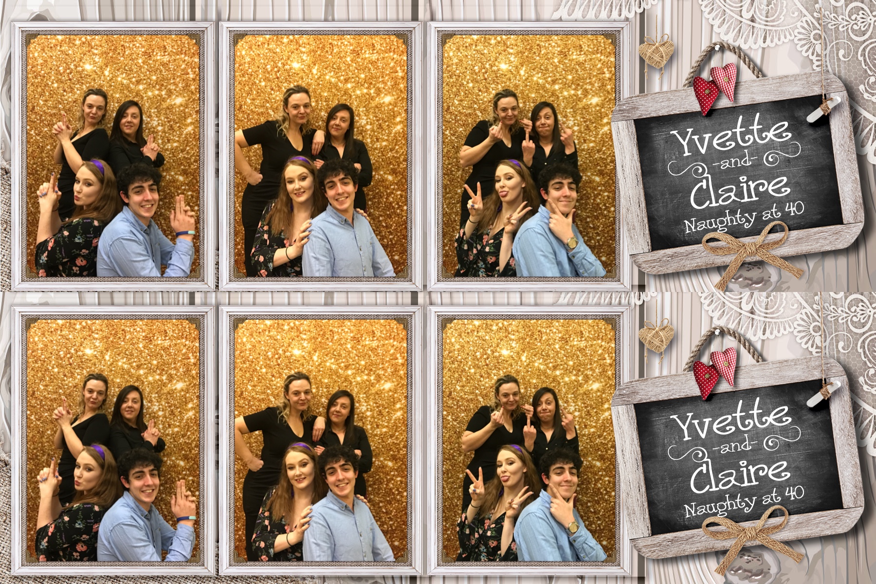 Yvette and Claire’s 40th birthday! - Prints 2 | View more photos from the event at gallery.partydelightsphotobooth.co.uk/u/PartyDelightsPhotoBooth/Yvette-and-Claire’s-40th-birthday-Prints-2